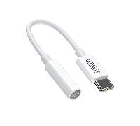 Adaptateur Type-C vers Jack - JOYROOM - SH-C1 - Blanc - Convertisseur audio numérique - Écouteurs filaires