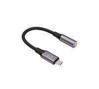 Adaptateur Audio Lightning Mâle vers Jack 3.5mm Femelle Forever Noir