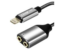 Adaptateur Audio Lightning Vers Double Jack 3.5mm Femelle Casques Linq