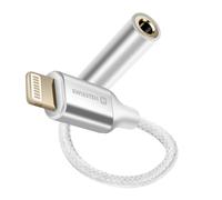 Adaptateur Audio Lightning vers Jack 3.5 mm p. iPhone Swissten Blanc