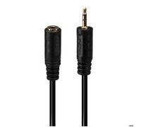 LINDY 35698 Jack audio Adaptateur [1x Jack mâle 2.5 mm - 1x Jack femelle 3.5 mm] noir