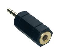 Adaptateur audio - MCL - CG-702HQ - Mini Jack 3,5 mm femelle - Mini Jack 2,5 mm mâle - Doré