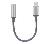 mooov Adaptateur Audio MFI à Jack Femelle 3,5 mm pour iPhone iPad 0,15 m - gris - 640064