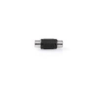 Adaptateur audio mono rca femelle - rca femelle noir
