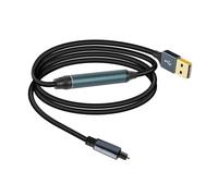 Adaptateur audio numérique USB vers SPDIF pour ordinateur portable multimédia HDTV Transmission USB UN câble à fibre optique