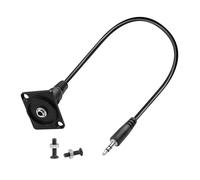 Adaptateur audio pour montage à filetage court de 3,5 mm, 1/8 femelle/mâle vers femelle