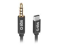 Adaptateur Audio pour Smartphone, Brassard, Hi-FI stéréo, Haut-Parleur et auricolari, Jack maschio 3,5 mm Un connecteur USB-C maschio, connettori en métal, cavo Lungo 1 m