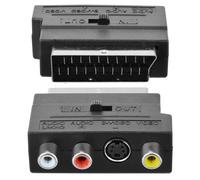 Adaptateur Audio RGB Scart vers Composite 3RCA s-vidéo AV TV, 1 pièce, nouvel arrivage