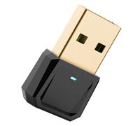 Adaptateur Audio sans Fil 5.0 USB pour PC Portable Noir | Abs, Voyant Led, Mémoire D’appairage Automatique, Faible Consommation, Bureau et Salle de Conférence