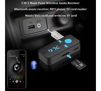 Adaptateur Audio sans fil pour voiture, PC, casque, micro, récepteur Bluetooth 3.5, Jack 3.5mm AUX, 5.0