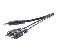 Adaptateur audio SpeaKa Professional SP-1300900 [2x Cinch-RCA mâle - 1x Jack