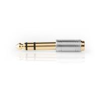 Adaptateur Audio Stéréo 6,35mm Mâle vers 3,5mm Femelle Connexion Stable Argent