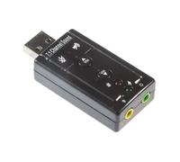 Adaptateur Audio USB 7.1 canaux Alimenté par port USB Interface audio très flexible INECK®