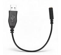 Adaptateur Audio USB A vers 3,5 mm pour PC, Ordinateur Portable et de Bureau