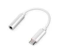 Adaptateur Audio USB-C Mâle vers Jack 3.5mm Femelle Argent