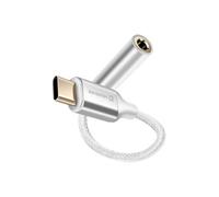 Adaptateur Audio USB-C vers Jack 3.5 mm p. smartphones et tablettes Blanc