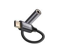 Adaptateur Audio USB-C vers Jack 3.5 mm p. smartphones et tablettes Noir