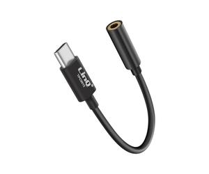 Adaptateur Audio USB-C vers Jack 3.5mm Femelle Son de qualité Noir