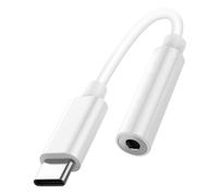 Adaptateur Audio USB-C vers Jack 3.5mm Son de Haute Qualité Compact Léger Blanc
