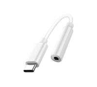 Adaptateur Audio USB-C vers Jack 3.5mm Son de Haute Qualité Compact Léger Blanc
