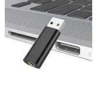 Adaptateur Audio USB Plug and Aux USB 3,5 mm - Carte Son sans Pilote, Interface Audio USB Portable pour League of Legend, Casque, Casque