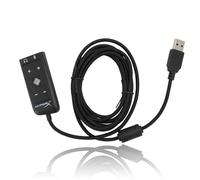 Adaptateur Audio USB USB vers Prise Jack 3,5 Mm, Son Surround Virtuel 7.1 for HyperX Cloud II, pour et