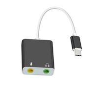 Adaptateur audio USB vers 3,5 mm - Carte son stéréo externe pour PC/ordinateur portable, microphones - Adaptateur USB vers casque