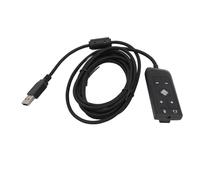 Adaptateur Audio USB vers Jack 3,5 Mm, Carte Son USB Externe avec Contrôle du Volume, Son Surround Virtuel 7.1, pour Casque de Jeu Hyper X Cloud II, Compatible avec PC,