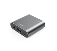 Adaptateur audio - video Hama - 00205100 - AE90 Extracteur HDMI-audio HDMI vers audio Toslink jack 3 5 mm argent