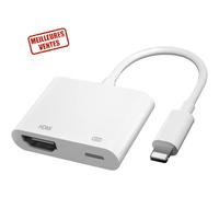 Adaptateur audio-vidéo - TD® - Lightning vers AV numérique - HDMI - VGA - Blanc