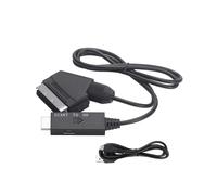 Adaptateur Audio VidéO TV Compatible PéRitel Vers Cordon Convertisseur 1080P/720P pour Accessoires de Convertisseur HDTV Stb Dvd