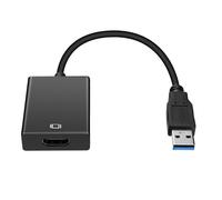 adaptateur Audio vidéo USB 3.0 vers HDMI, câble convertisseur pour Windows 7/8/10, poly sac mâle femelle