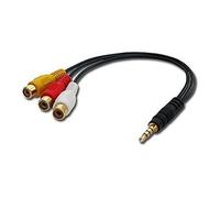 adaptateur audio/vidéo - vidéo / audio composite - 25 cm