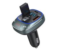 Adaptateur Audio Voiture sans Fil, Transmetteur FM Adaptateur Voiture sans Fil, Électronique Automobile avec Ports de Charge Double pour Berline Camping-Car Déplacements Quotidiens Voyages Road Trips
