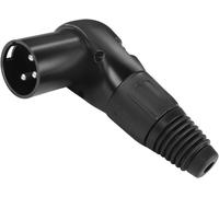 Adaptateur audio XLR à angle réglable à 90°-3 broches-Fiche XLR à angle droit-Connexion microphone-5 positions-Multi-angle réglable-Pour bricolage/réparation/câblage XLR dans