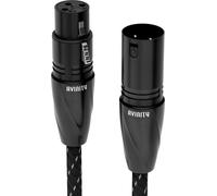 Adaptateur audio XLR mâle - XLR femelle 0,5m plaqué or