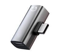 Adaptateur auditif de type C PD30W Charge flash de sécurité pour casque et double fonction de charge
