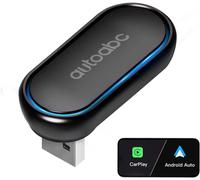 Adaptateur Automatique Sans Fil Carplay/Android Mini Plug And Play Rotation À 360 ° Multicolore Pour Voitures Oem Wired Carplay/Android Auto Après 2016,Convertissez Le Câble En Sans Fil Pour Garder