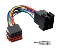 Adaptateur autoradio, Adaptateur Radio Universel, connecteur ISO autoradio, Adaptateur autoradio, Adaptateur d'antenne, rallonge enfichable borne 15 + 30