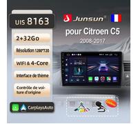 Adaptateur autoradio - NOBRAND - Junsun 2Go - 32Go - WIFI - Compatible Android - Citroen C5 2008-2017