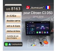 Adaptateur autoradio - NOBRAND - Junsun 2Go - 32Go - WIFI - Compatible Citroen C3 DS3 2010-2016