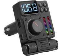 Adaptateur autoradio, transmetteur FM Bluetooth 5.3 CR235, mains libres, charge PD 30 W (noir)