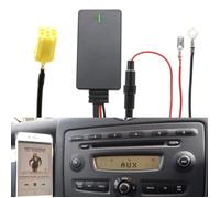 Adaptateur AUX de câble Bluetooth 5.0 de voiture pour Smart Fortwo 451 pour Blaupunkt Radio CD jaune 6 broches MINI connecteur ISO