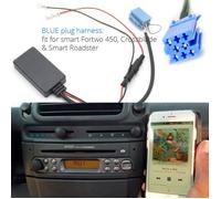 Adaptateur AUX de câble de module compatible Bluetooth de voiture pour Smart Fortwo 450 Roadster Grundig Radio CD 8 broches MINI