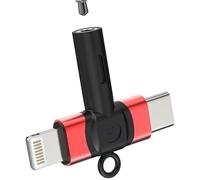 Adaptateur auxiliaire Lightning USB C vers jack pour iPhone 17 16 15 14 13 Pro Max pour Apple Compatible avec Samsung S25 S24 Câble audio jack 3,5 mm Connecteur de connexion pour iPad casque de