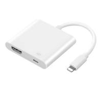 Adaptateur AV Numérique Apple Lightning vers Câble HDMI pour iPhone iPod Tablette IOS Systèmes Blanc