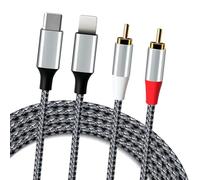 Adaptateur AV numérique Light ning vers HDMI pour iPhone, adaptateur HDMI Lightning 1080P Video Audio Sync Screen Converter avec port de charge Lightning pour TV/HDTV/Moniteur/Projecteur iPhone/iPad