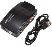 Adaptateur AV vers VGA Convertisseur VGA PC Composite S-VidéO EntréE AV vers PC VGA LCD Convertisseur de Sortie BoîTier de Commutation.[W781]