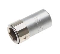 Adaptateur avec bille de retenue - BGS TECHNIC - 6,3 mm - Six pans intérieurs 8 mm