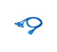 Adaptateur avec câble 2x USB A 3.0 A (f)/ USB 19pin (f) AK-CA-62